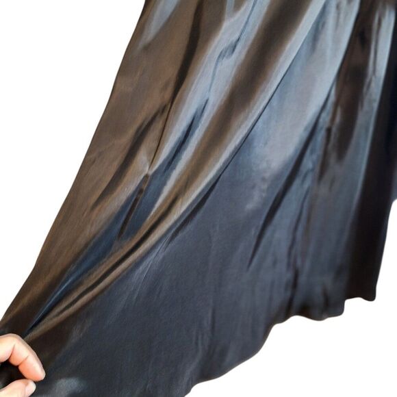 AIDAN MATTOX SIZE 2 FULLY LINED FORMAL MAXI SKIRT BRONZE METALLIC LUXURY GLAMOUR - Picture 5 of 9